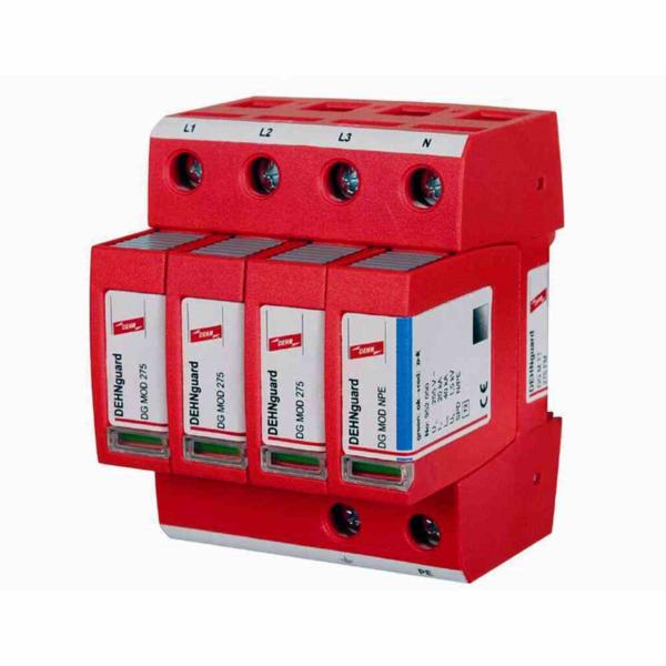 1St. Dehn 952315 Überspannungsableiter Typ 2 DEHNguard M 4-polig für TT- und TN-S-Systeme DG M TT 275 FM 1St. Dehn 952315 Überspannungsableiter Typ 2 Dehnguard M 4-polig für TT- und TN-S-Systeme DG M TT 275 FM