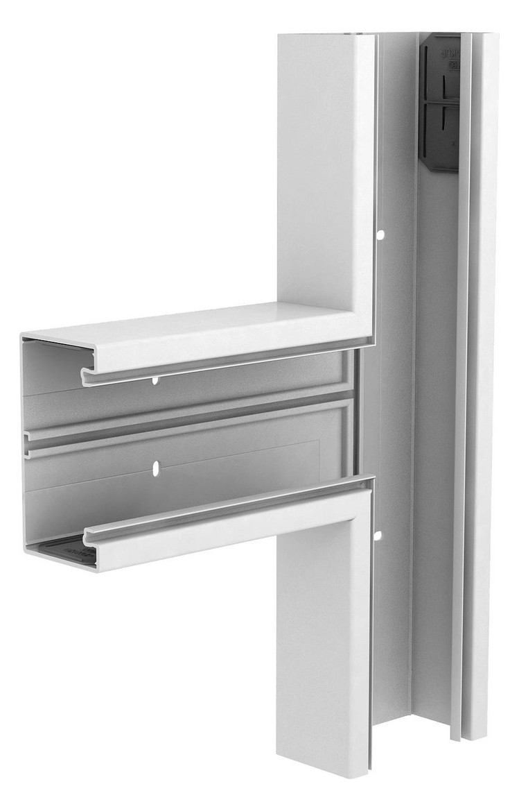 1St. OBO Bettermann GK-T70130RW T-Stück 70x130mm, PVC, reinweiß