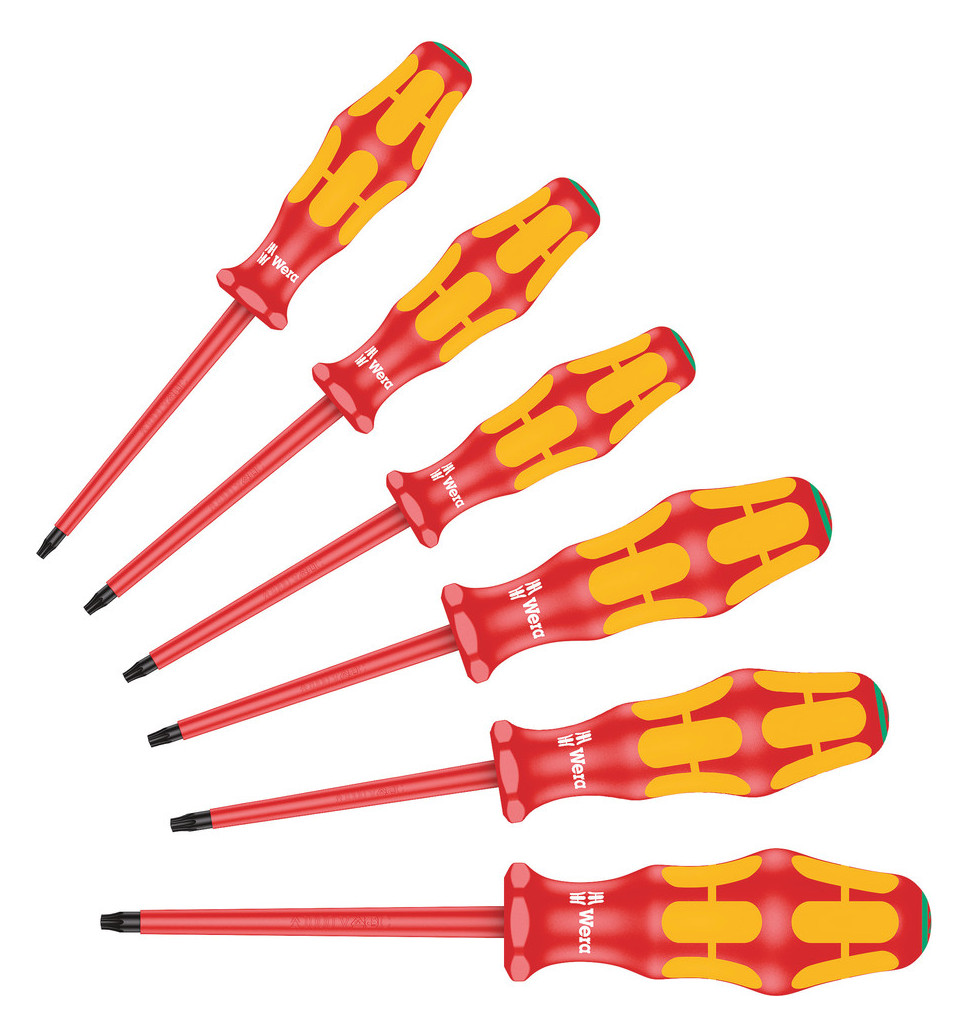 1St. Wera 05133356001 VDE Schraubendrehersatz TORX®, 6-tlg. 167i/6 Satz 6-tlg.
