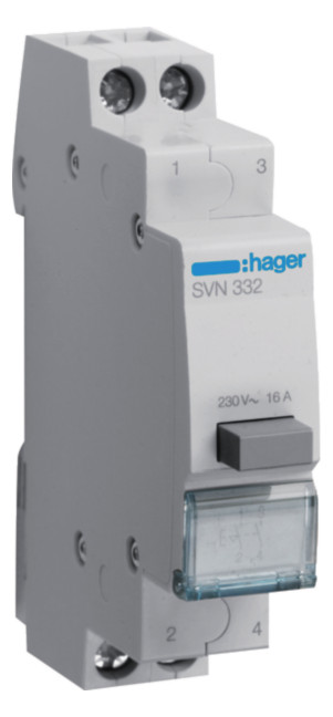 1St. Hager SVN332 Druckschalter 16A 2S 230V AC 1PLE