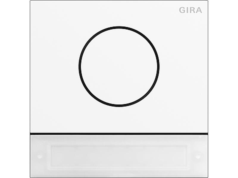 1St. Gira 5569902 Türstationsmodul IBN-Taste System 106 Verkehrsweiß(lack.)
