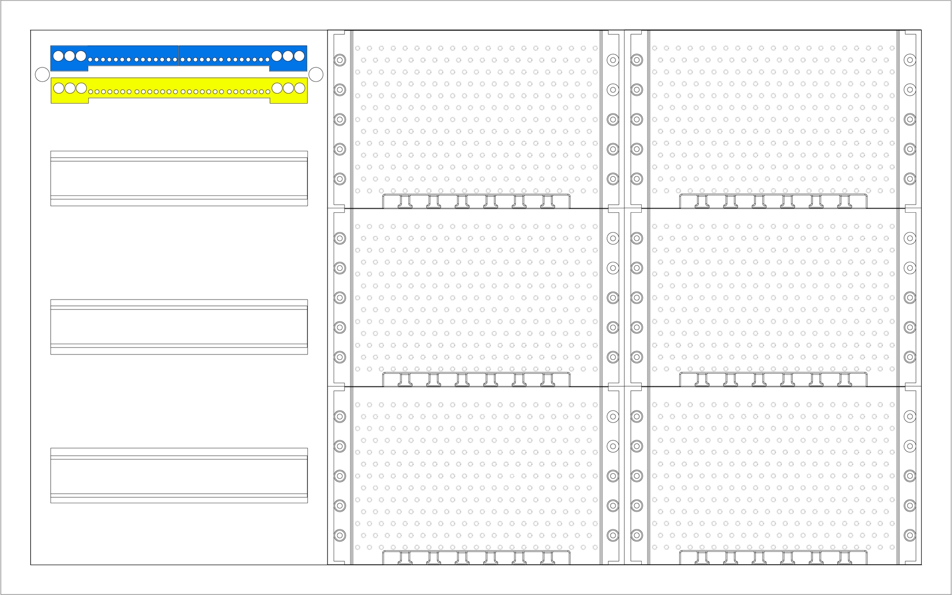 1St. F-Tronic FV3-3-M2 AP Medienverteiler FV3-3-M2, 3-feldrig, 3r, mit MVAP1 7110172