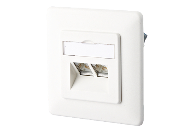 1St. BTR Datend.2xRJ45 8/8(8)UP 1307441002-I E-DAT design reinweiß...