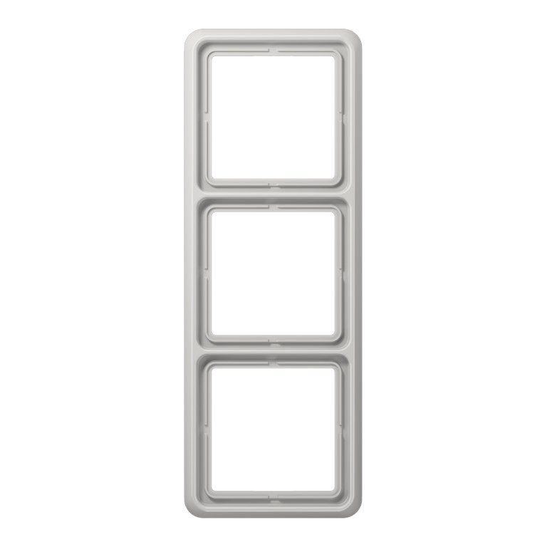 1St. Jung CD583LG Abdeckrahmen 3-fach lichtgrau CD 583 LG