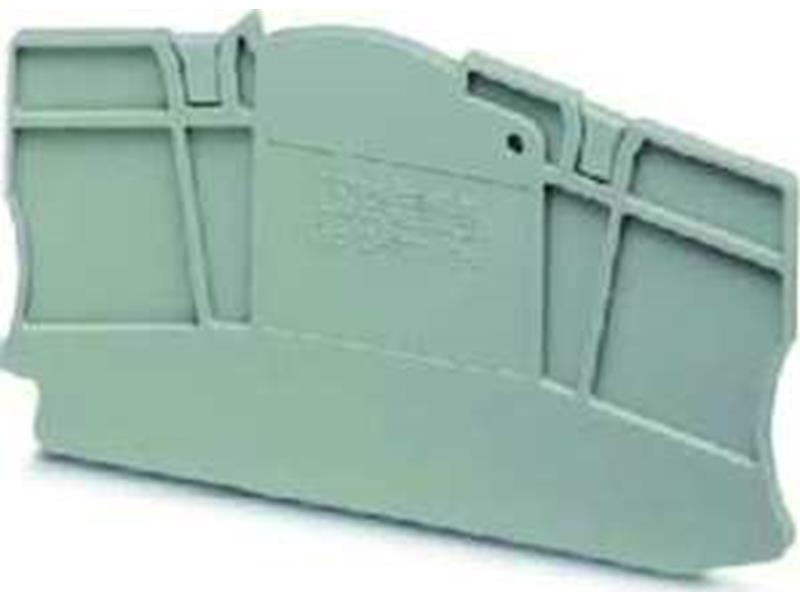 10St. Phoenix D-PTME 4 Abschlussdeckel L=70,6 mm B=2,2 mm H=39,7 mm grau 3212167