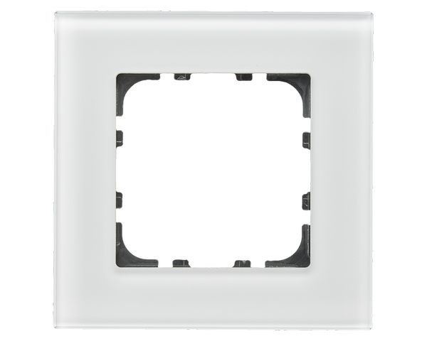 1St. MDT Glasrahmen 1-fach BE-GTR1W.01 92x92mm weiß