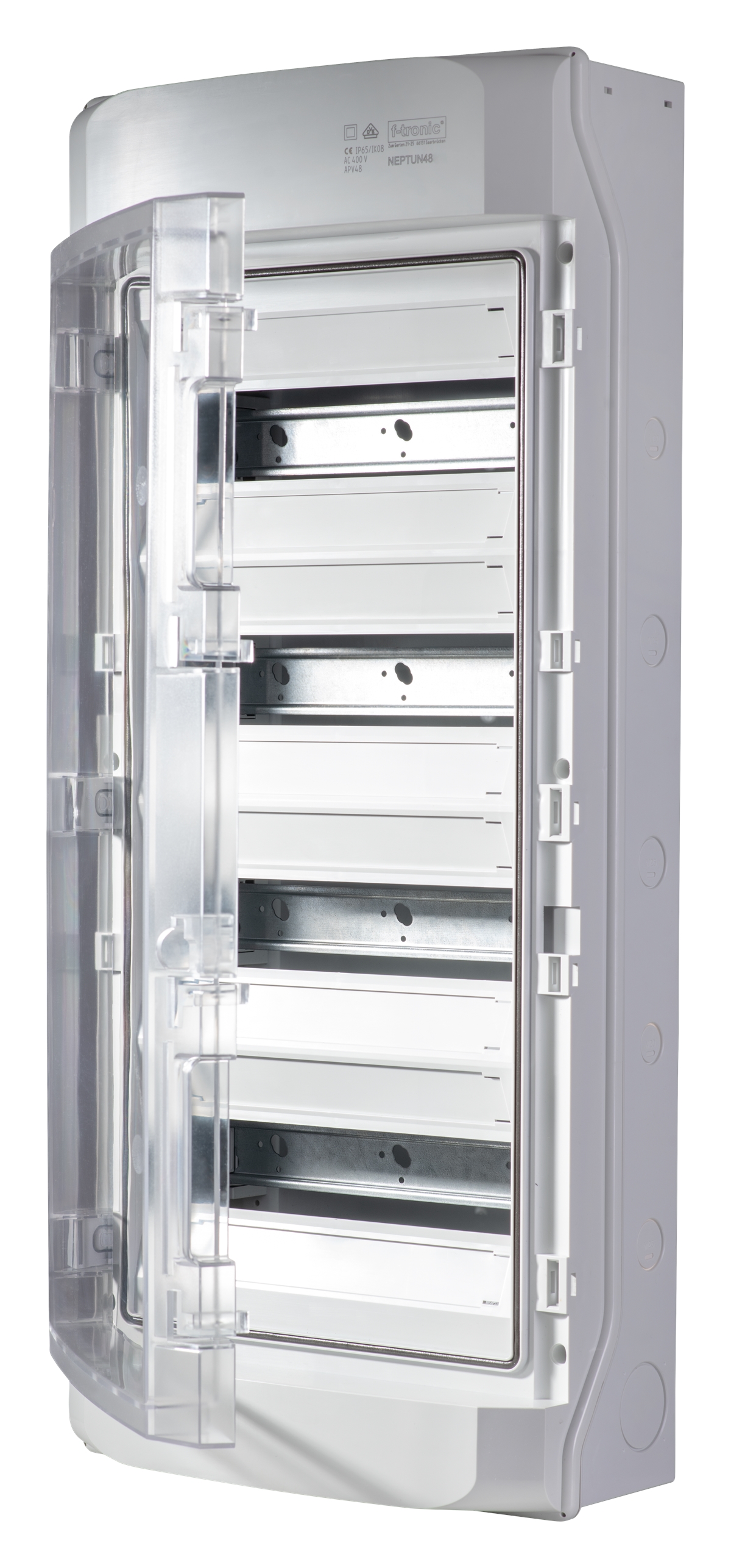 1St. F-Tronic NEPTUN48 AP Feuchtraumverteiler IP65, NEPTUN48, 4-reihig, mit Belüftungssystem 7270004