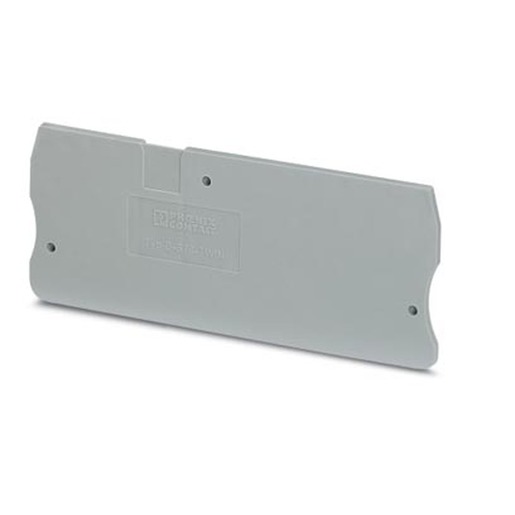 50St. Phoenix D-ST 6-TWIN Abschlussdeckel L=90,5 mm B=2,2 mm H=43,5 mm grau 3036767
