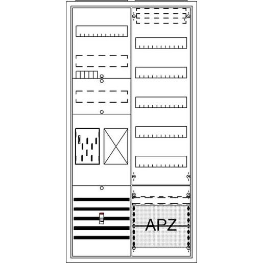 1St. Striebel Komplettschrank AP BA27CB BKE-I A27 1Z1R1V5A2 2CPX054231R9999