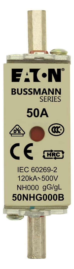 3St. Eaton NH FUSE 50AMP 500V S Sicherungseinsatz, Niederspannung, 50 A