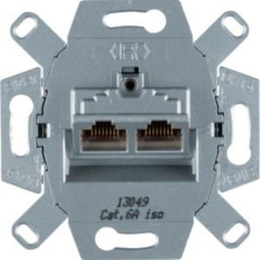 1St. Berker 4587 UAE-Steckdose 8/8-polig geschirmt Modul-Einsätze