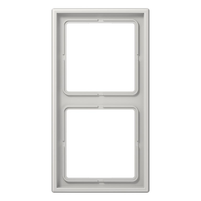 1St. Jung LS982LG Rahmen 2fach für waagerechte und senkrechte Kombination lichtgrau LS 982 LG