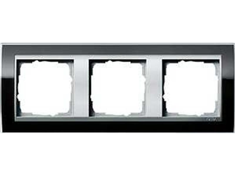 1St. Gira 0213736 Rahmen 3fach für Farbe Alu Gira Event Klar Schwarz 1St. Gira 0213736 Rahmen 3fach für Farbe Alu Gira Event Klar Schwarz