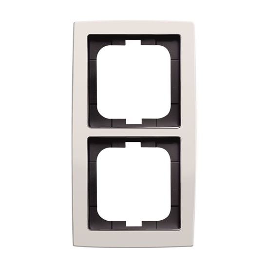 1St. Busch-Jaeger 1722-84 2-fach Rahmen solo studioweiß