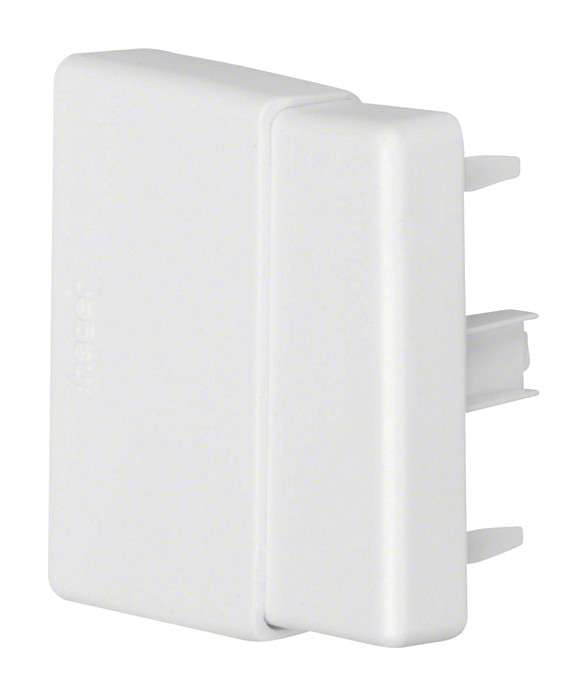 1St. Hager LFF6006069016 Endstück einstellbar halogenfrei zu LF/LFF/LFH (30,40,60)x60mm verkehrsweiß