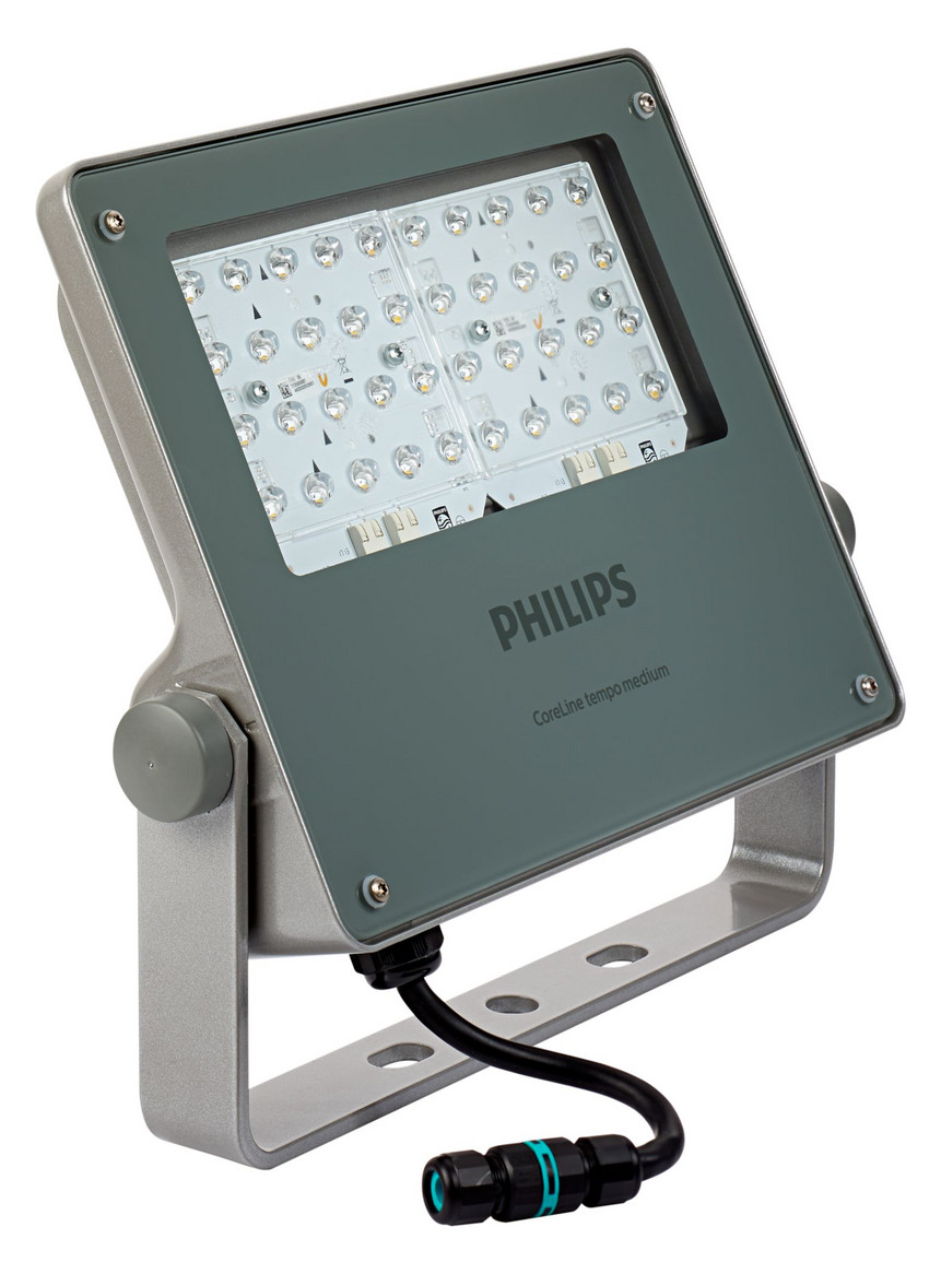 1St. Philips 45587300 Coreline tempo medium - LED module 12000 lm - 740 Neutralweiß - Asymmetrisch - Farbe: Grau - Anschluss: Externer Anschluss BVP125 LED120-4S/740 OFA52