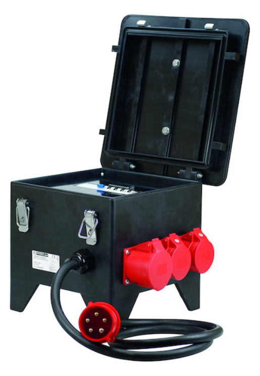 1St. Protec.class PSVV Verteiler Vollgummi 3CEE,2Steckdose,2m