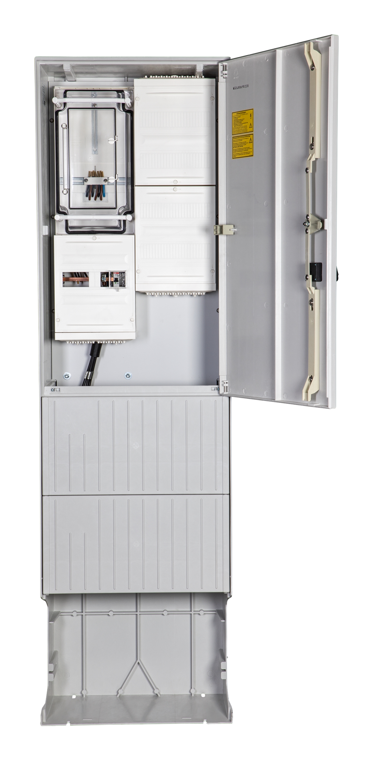 1St. F-Tronic ZSA202-2-ZK-APZ-TSG Zähleranschlusssäule 2-feldrig, H=2010mm, 3.HZ, Haube mit Tür, ZSA202-2-ZK-APZ-TSG-HT 7160147