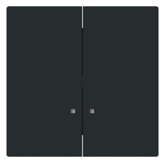 1St. Busch-Jaeger 1785 K-45M Wippe mit kleiner transparenter Kalotte für Schalter/Taster, zweiteilige Wippe schwarz matt - Busch-art linear® schwarz matt 2CKA001751A3308