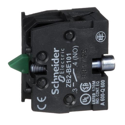 1St. Schneider Electric ZB2BE101 Hilfsschalter ZB2, o. Rastung, 1S, o. Sprungf., Frontmontage