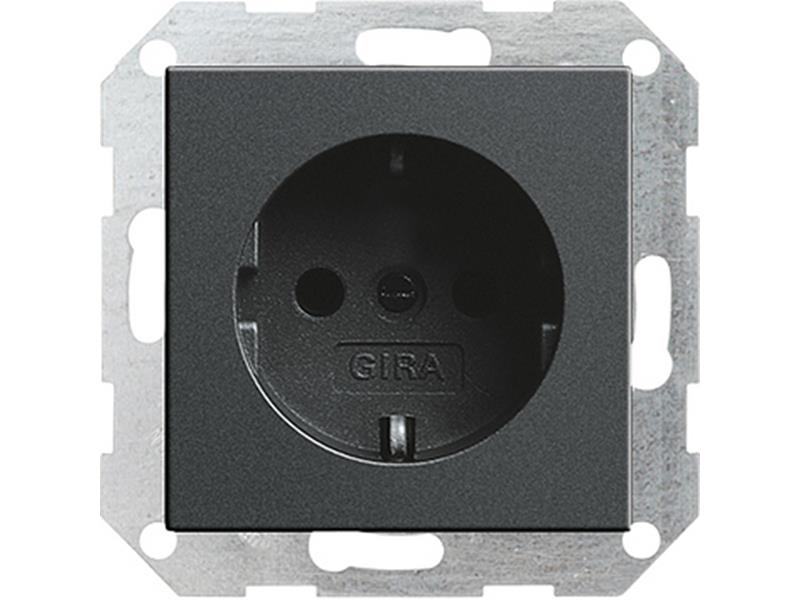 1St. *** Auslaufartikel ***Gira 018828 Schuko Steckdose System 55 Anthrazit
