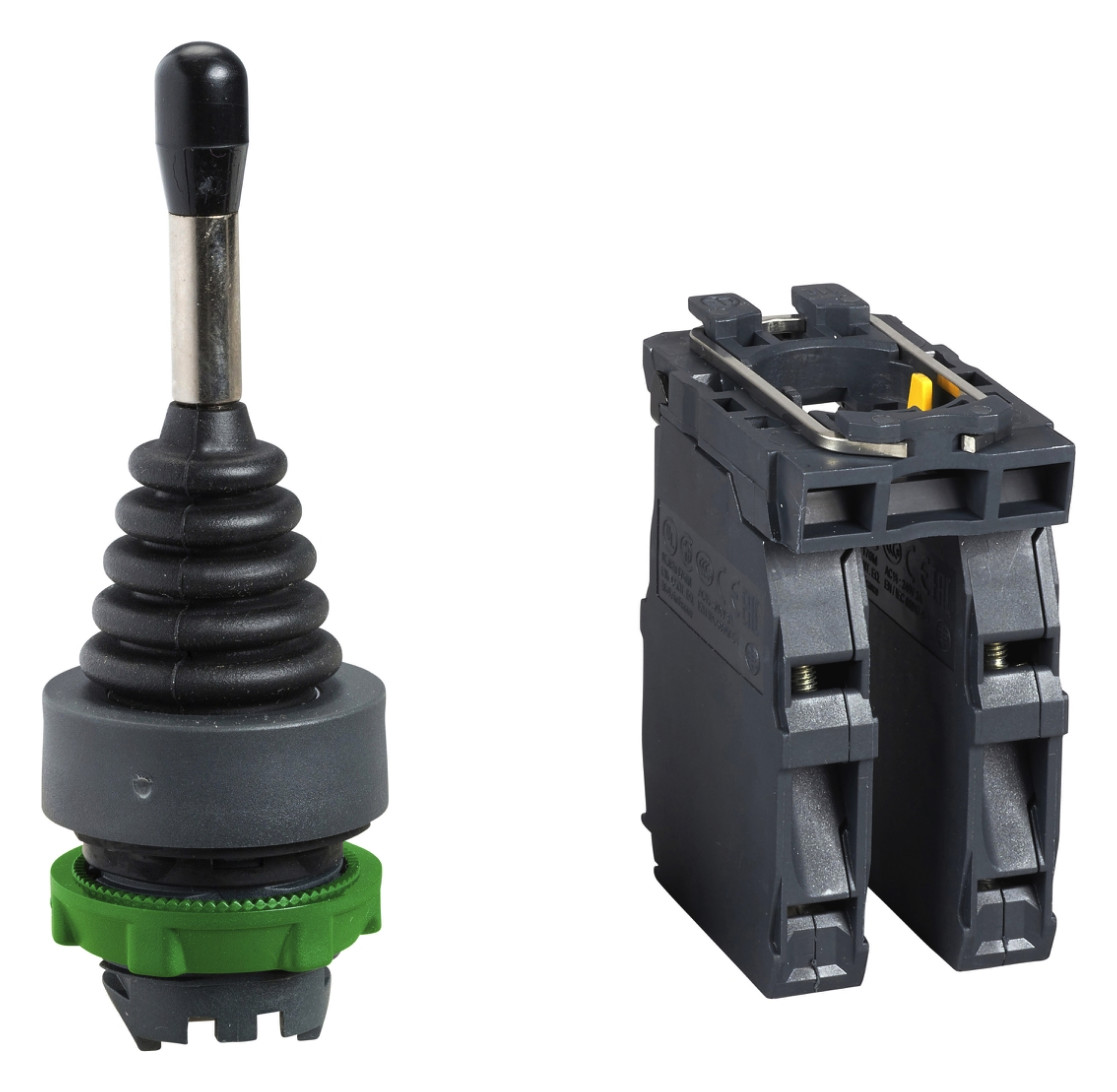 1St. Schneider Electric XD5PA24 Joystick, 4 Richtungen Ø 22, 5 Stellungen, m. Rückzug Nullstellung, 1S