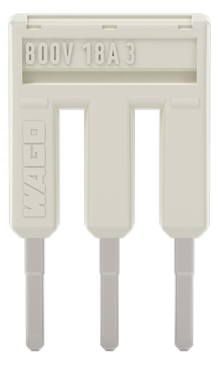 1St. WAGO 2001-403 Brücker 3-fach isoliert lichtgrau