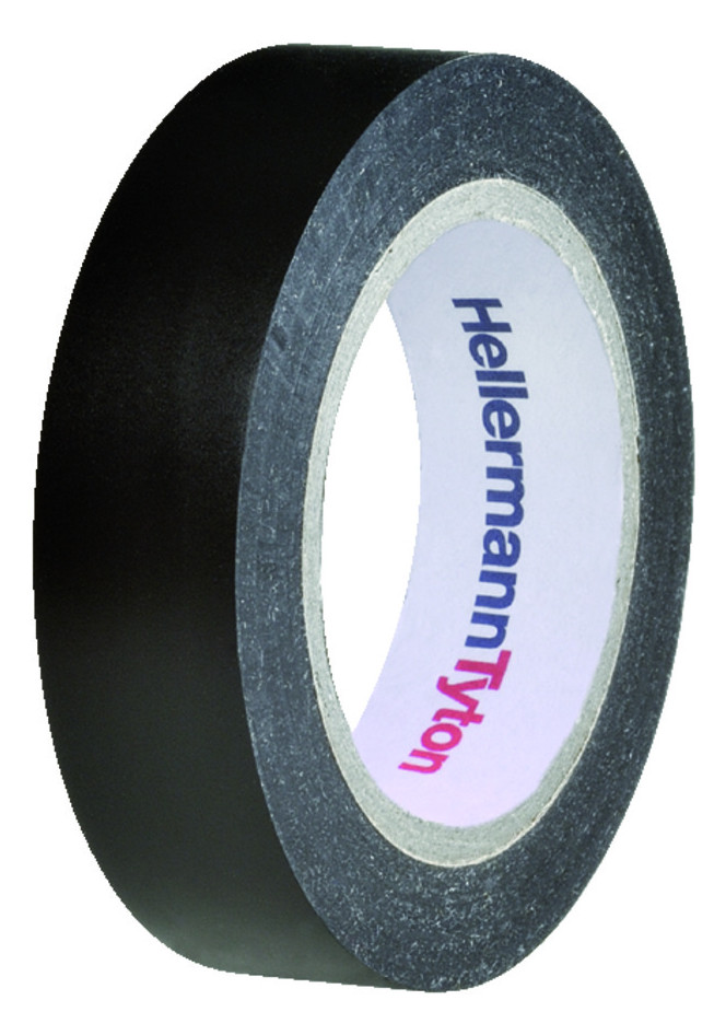 100m Hellermann Tyton 710-00104 Isolierband HelaTape Flex 15 BK HTAPE-FLEX15-15x10-PVC-BK (10)