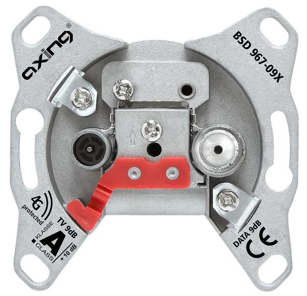 1St. AXING Enddose BSD 967-09X Multimedia 9dB 5-1800MHz DOCSIS3.1/4.0