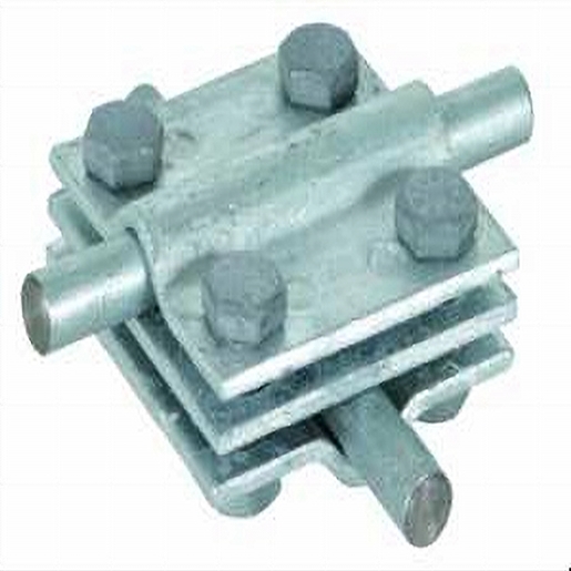 1St. Dehn 319201 Kreuzstück St/tZn f. Rd 8-10/8-10mm - Rd 8-10/Fl 30mm-Fl 30/30mm m. Zwischenpl KS 8.10 8.10 FL30 ZP STT