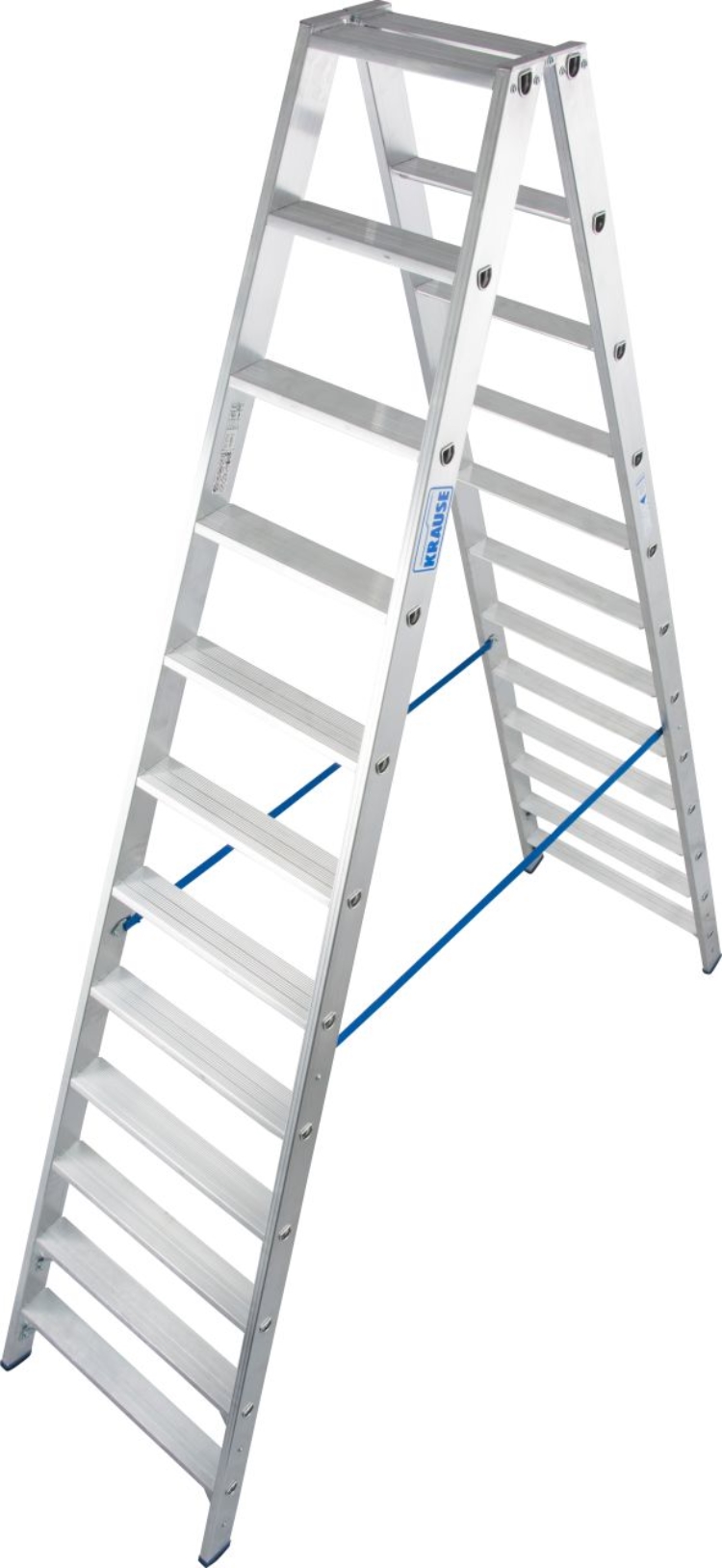 1St. Krause 124784 STABILO Stufen-DoppelLeiter 2x12 Stufen,