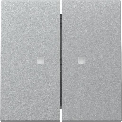 1St. Gira 363126 Wippe 2-fach Kontrollfenster System 55 Farbe Alu