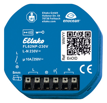 1St. Eltako FL62NP-230V Funk-Lichtaktor