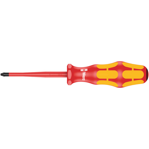 5St. Wera 05006460001 VDE Schraubendreher mit reduziertem Klingendurchmesser 165iS Pozidriv® PZ 1 x 80 mm