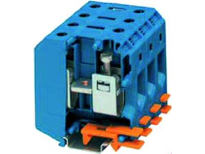 1St. Phoenix UKH 50 BU Hochstromklemme 1000 V 150 A Schraubanschluss Anzahl der Anschlüsse: 2 Polzahl: 1 16 mm²