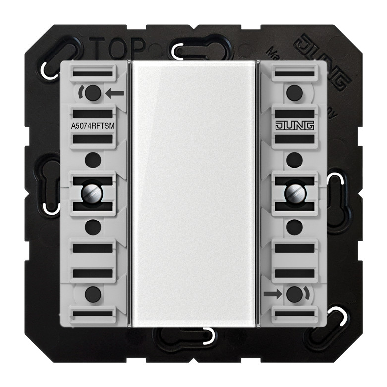 1St. Jung A5074RFTSM KNX RF Funk-Wandsender-Modul 4fach transparente Abdeckung A 5074 RF TSM