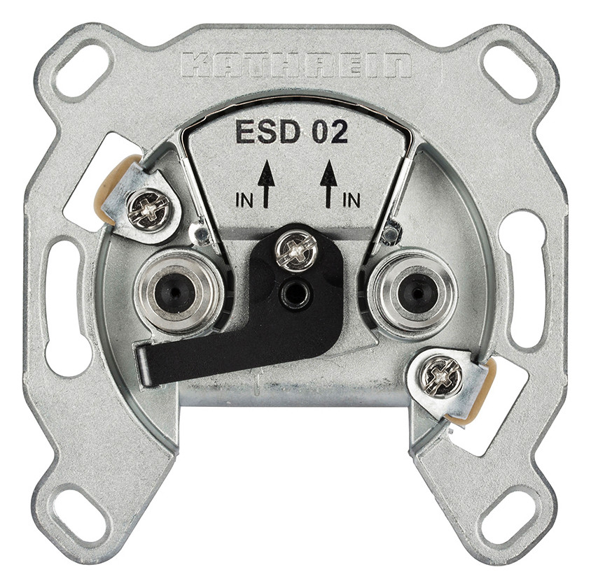 1St. Kathrein Antennendose Einzel 2fach SAT ESD 02 0,15-2400MHz 0,3/0,8dB DC-Durchlass