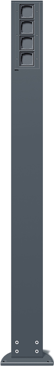 1St. Gira 135628 E-Säule 4x Leereinheit 1600 mm Energiesäule Anthrazit