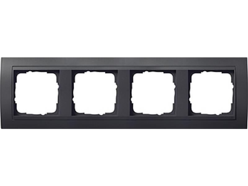 1St. Gira 021408 Rahmen 4fach für Anthrazit Gira Event Anthrazit