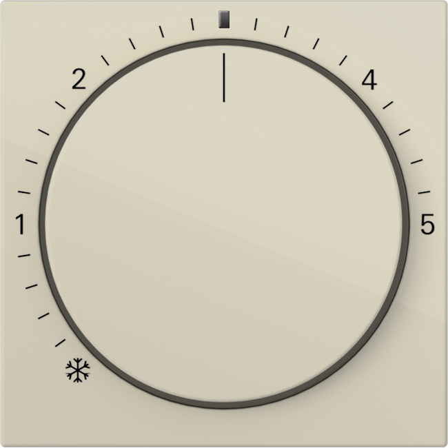 1St. Gira 270201 Abdeckung RTR Kontroll System 55 Cremeweiß glänzend