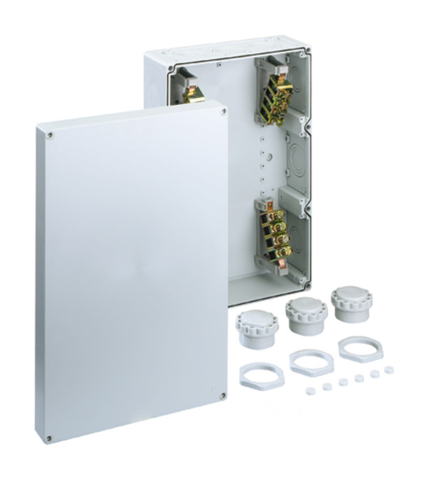 1St. Spelsberg 87041001, Abox 700-70² Verbindungsdose 690 V, 70 qmm, L 450 x B 300 mm, grau