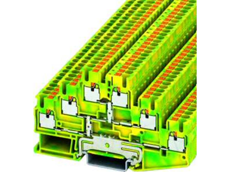 50St. Phoenix PT 2,5-3PE Schutzleiter-Reihenklemme 3210525 Push-in-Anschluss Anzahl der Anschlüsse: 6 0,14 mm² -