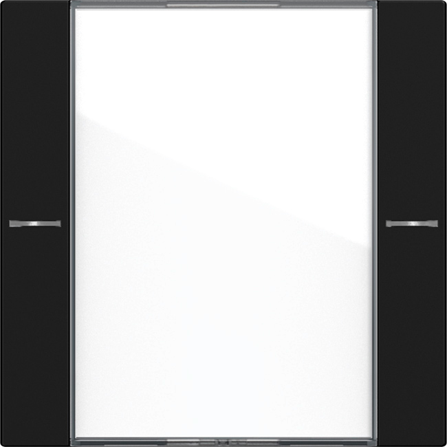 1St. Gira 5771005 Wippenset 1fach mit Beschriftungsfeld für Tastsensor 4, Klar Schwarz matt