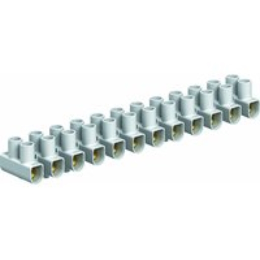 10St. OBO Bettermann 74 CE WS 2056224 Reihenlüsterklemme 6,0mm2, PP, Weiss 74CEWS
