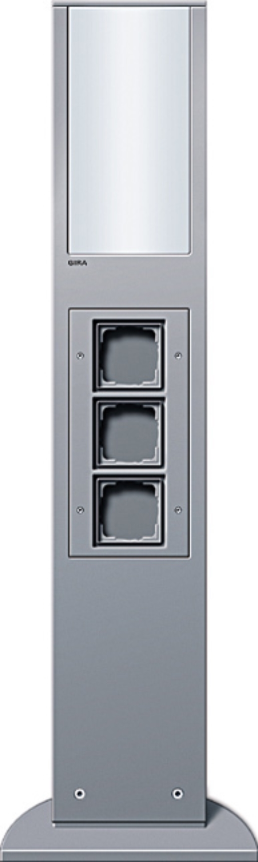 1St. Gira 134926 E-Säule Licht + 3x Leereinheit 769 mm Energiesäule Farbe Alu