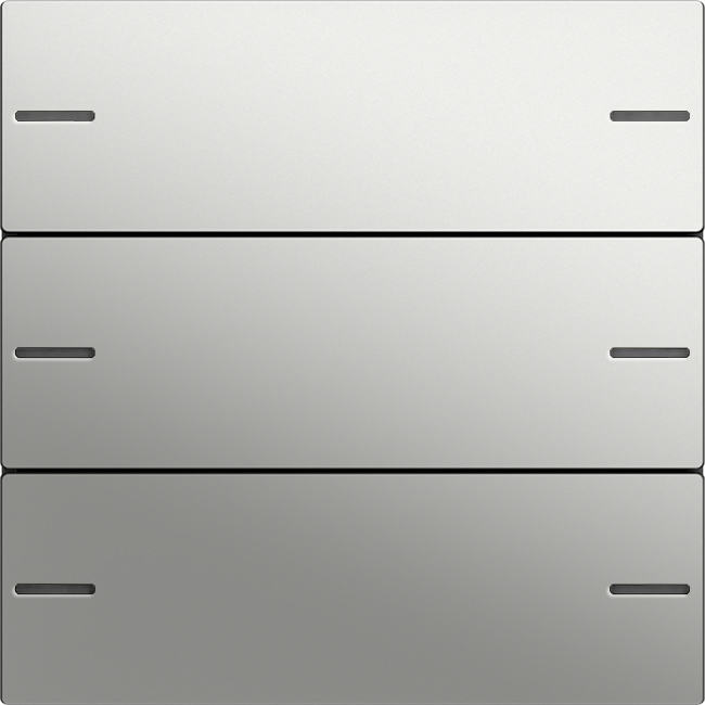 1St. Gira 5753600 Wippenset 3fach für Tastsensor 4, Edelstahl