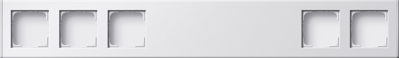 1St. Gira 136527 Profil 5fach 600 mm senkr. + waager. Profil 55 Reinweiß(lack.)