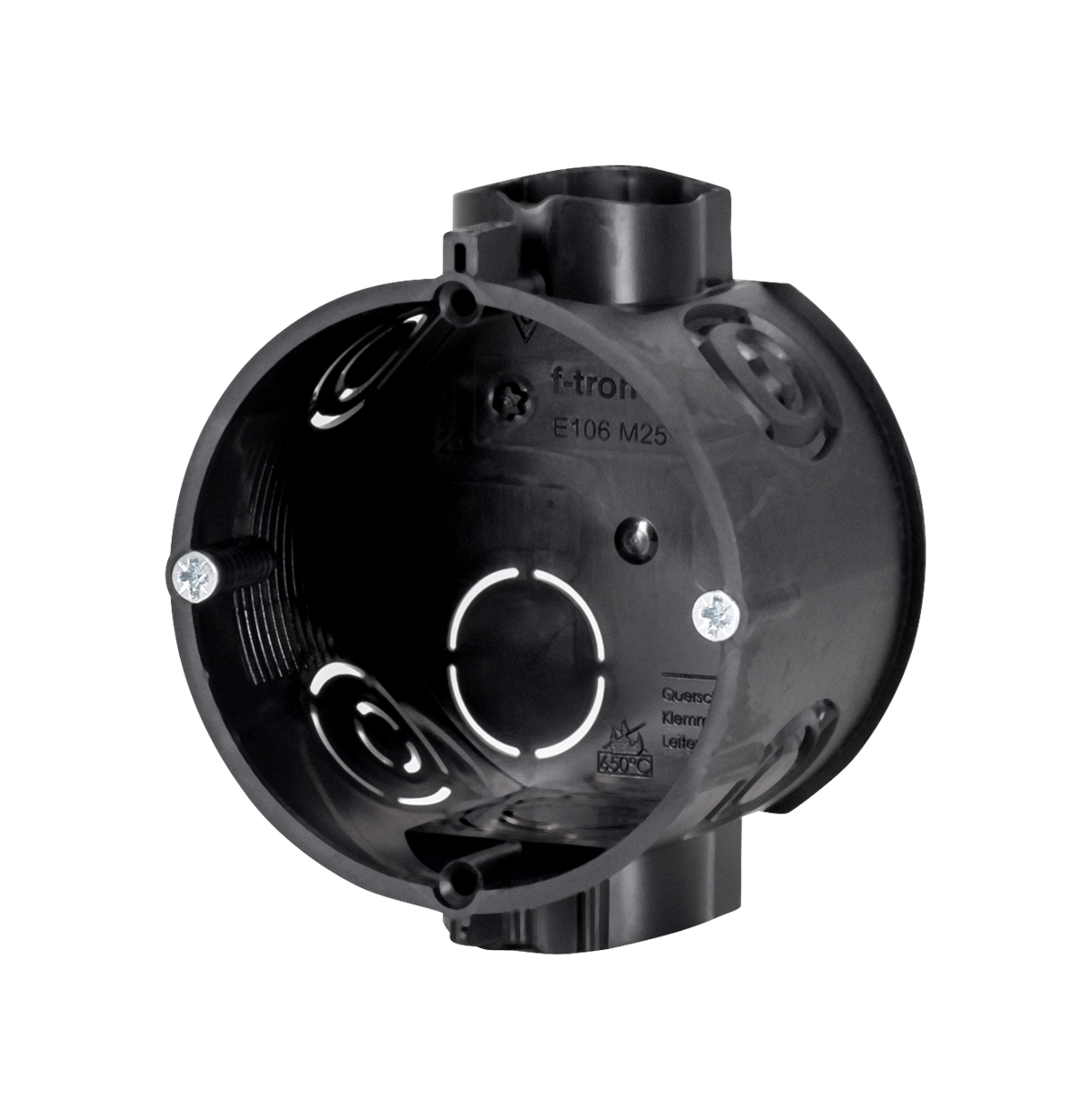 25St. F-Tronic E106M25S UP Gerätedose E106M25S, t=46mm, inkl. Geräteschrauben 7310130