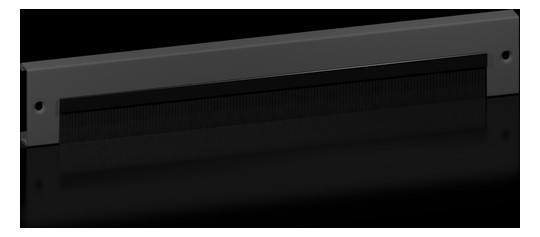 1St. Rittal VX 8660.093 Sockelblende mit Bürstenleiste, für Brei