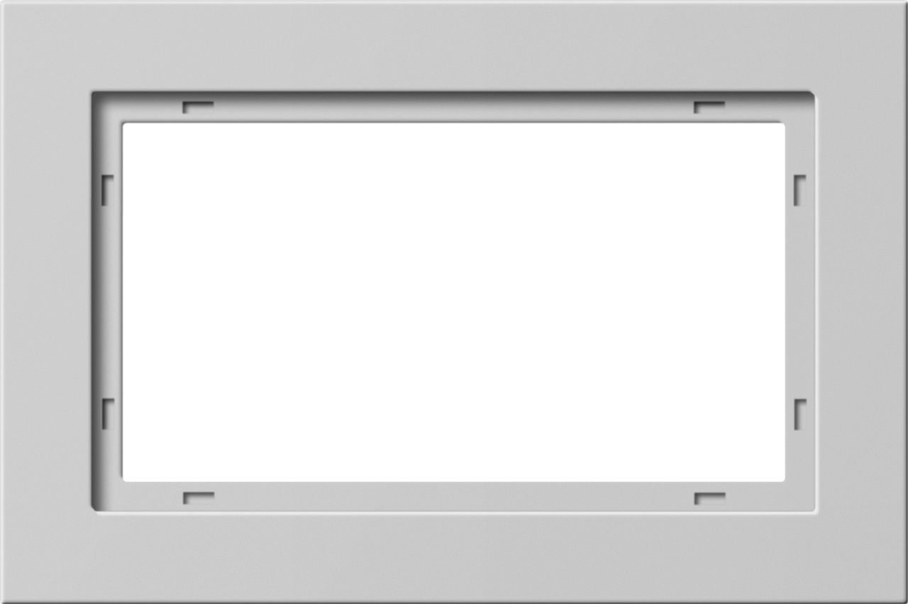 1St. Gira 100137 Abdeckrahmen 1,5f Gira E2 Grau m